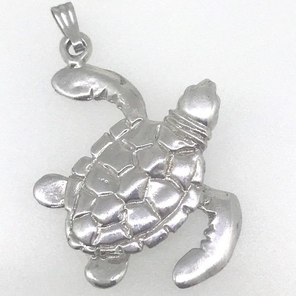 Jewelry - NWT .925 silver sea turtle pendant handmade by me